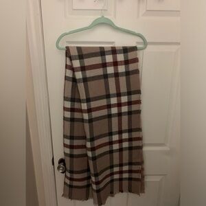 Super Soft Plaid Blanket Scarf